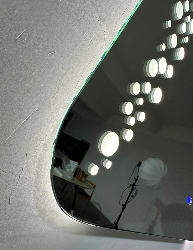 Mosmile Rectangle Rounded-Corner illuminated LED Bathroom Mirror